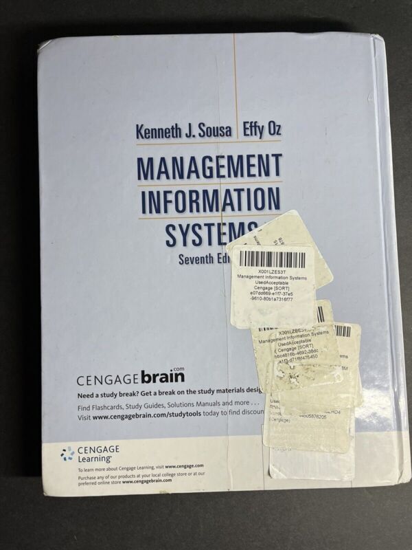 Management Information Systems Seventh Edition Kenneth Sousa Used -BOOK