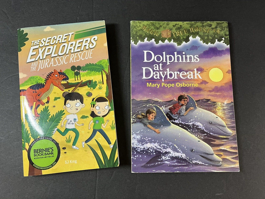 Magic Tree House #9 by Mary Pope Osborne. Dolphins At Daybreak lot of 2 books