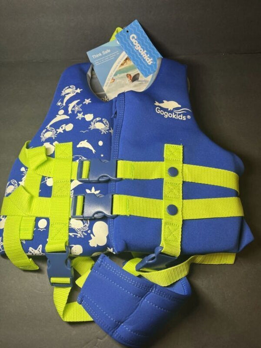 Gogokids Life Jacket for Kids Outdoor Toddler Swim Vest 50N Flotation Size Small