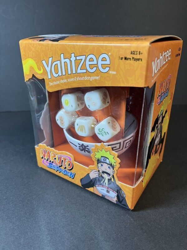 LOT OF 2 Yahtzee Naruto Shippuden Collectible Ramen Bowl Dice Cup Game