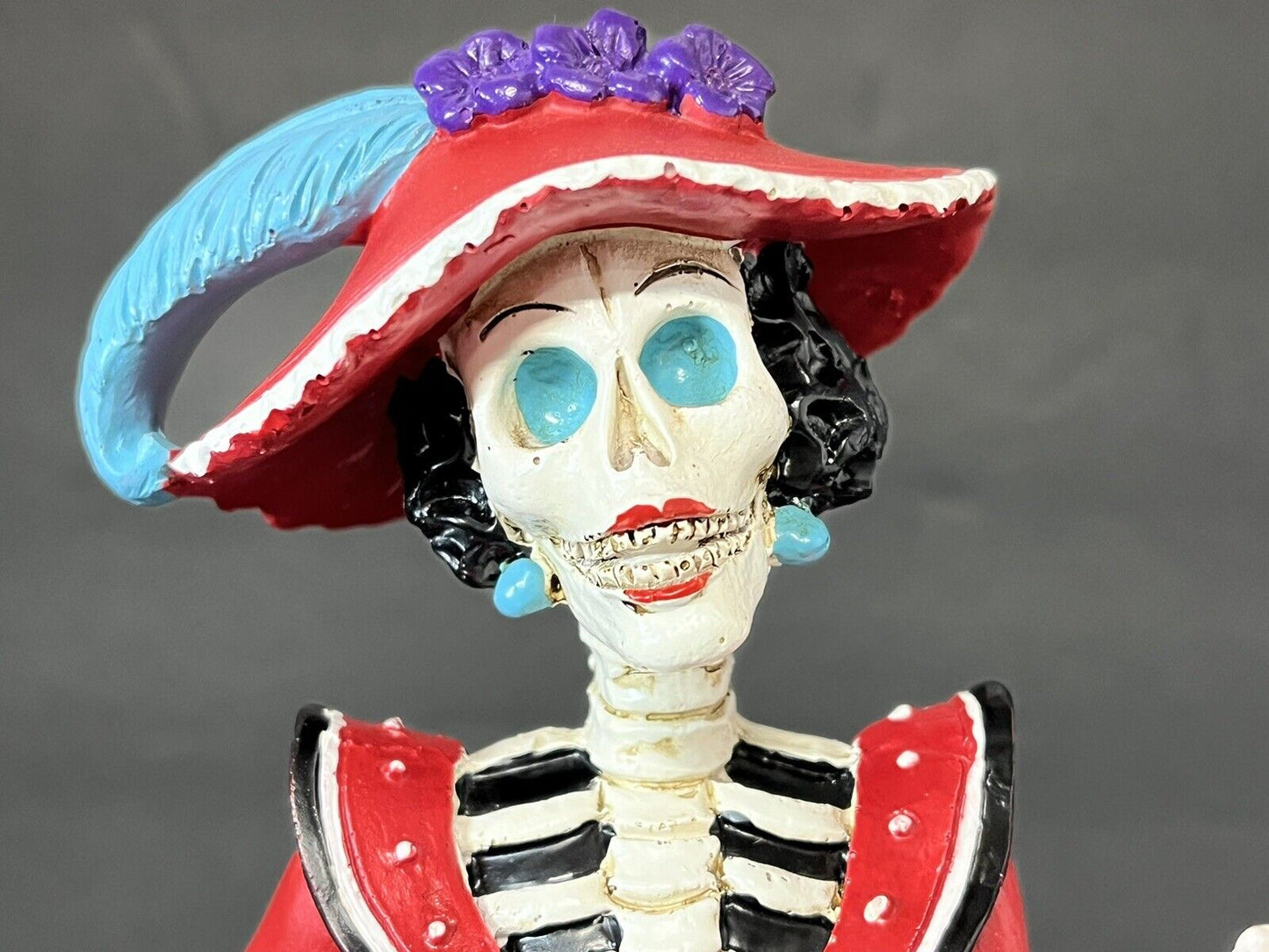 Day of the Dead Red Catrina Figurine 11 Inch 15635