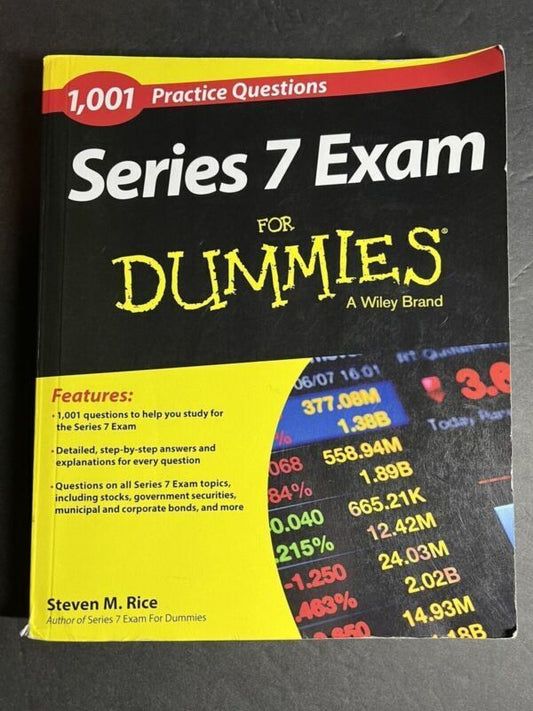 Series 7 Exam for Dummies : 1,001 Practice Questions Paperback St