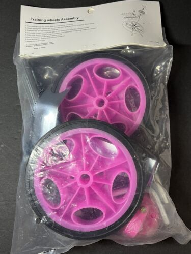 Moshay Bicycle Training Wheels 12 14 16 18 20 inch Bike Kids Set Pink