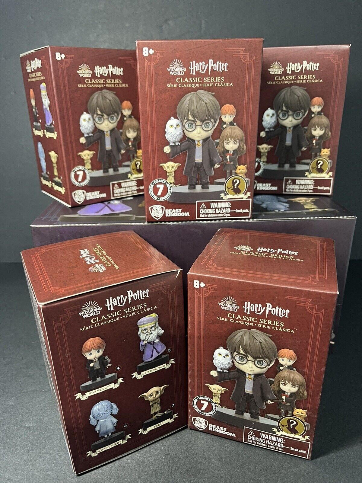 6 Pack Wizarding World Harry Potter Hero Box - Blind Box Cdu 3''