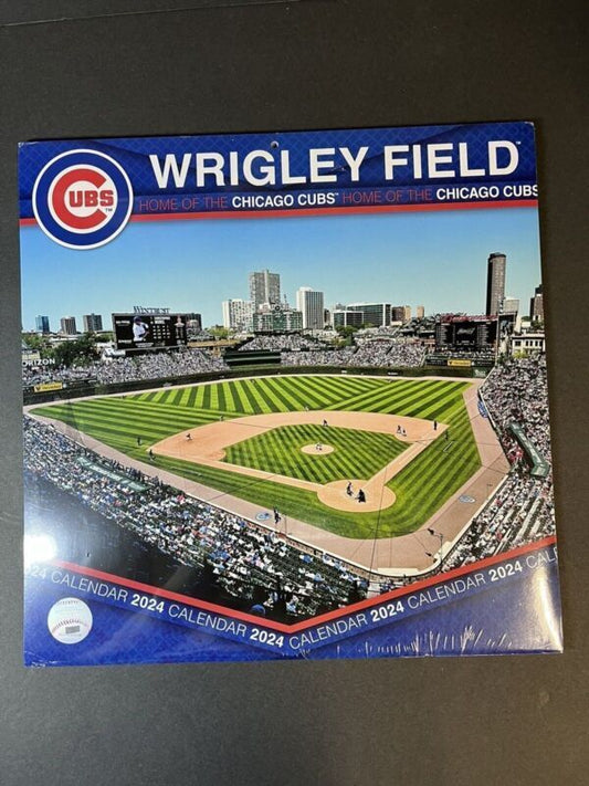 Chicago Cubs Wrigley Field 2024 12x12 Stadium Wall Calendar by Turner