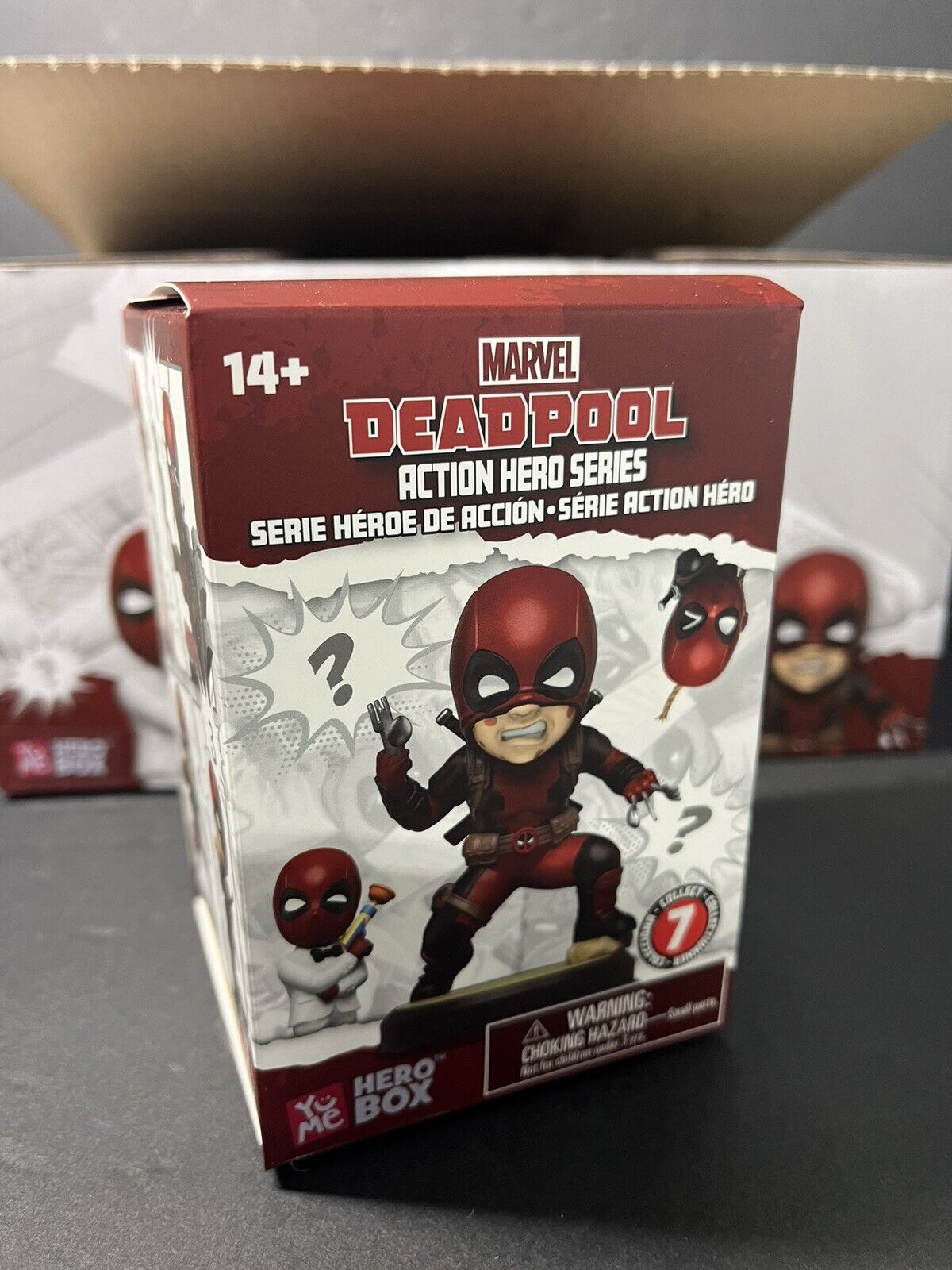 6 Pack YuMe Deadpool Action Series Hero Box - Blind Box 3''