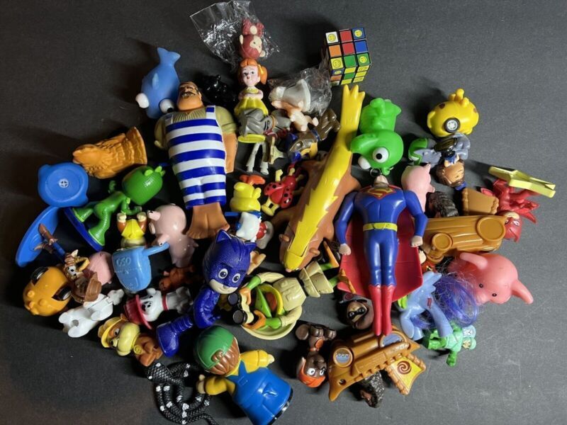 Mixed Lot of 42 Assorted Animated Movies Characters Action Figure Toys