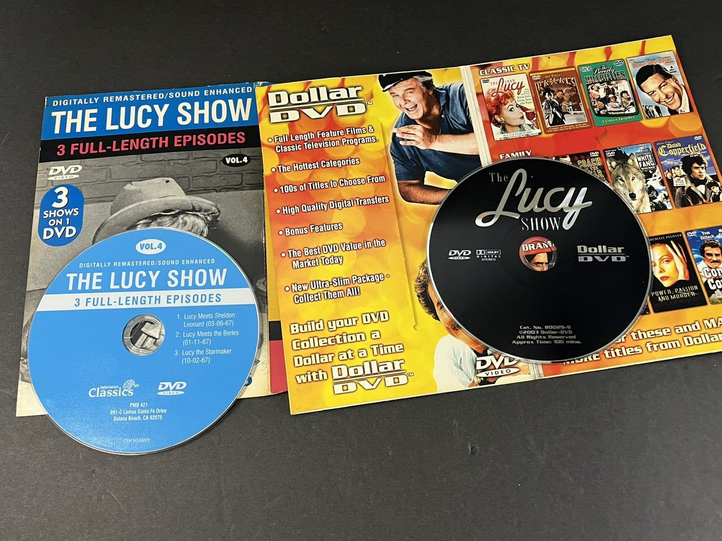 The Lucy show 4/3 episodes DVD video lot of 2