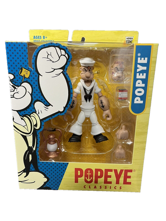 Popeye Classics Action Figure: Popeye White Sailor Suit