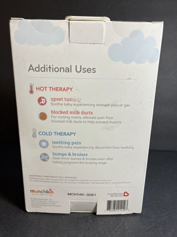 Munchkin TheraBurpee Colic & Fever Rescue Kit 4-pcs Hot Cold Therapy Burp Cl