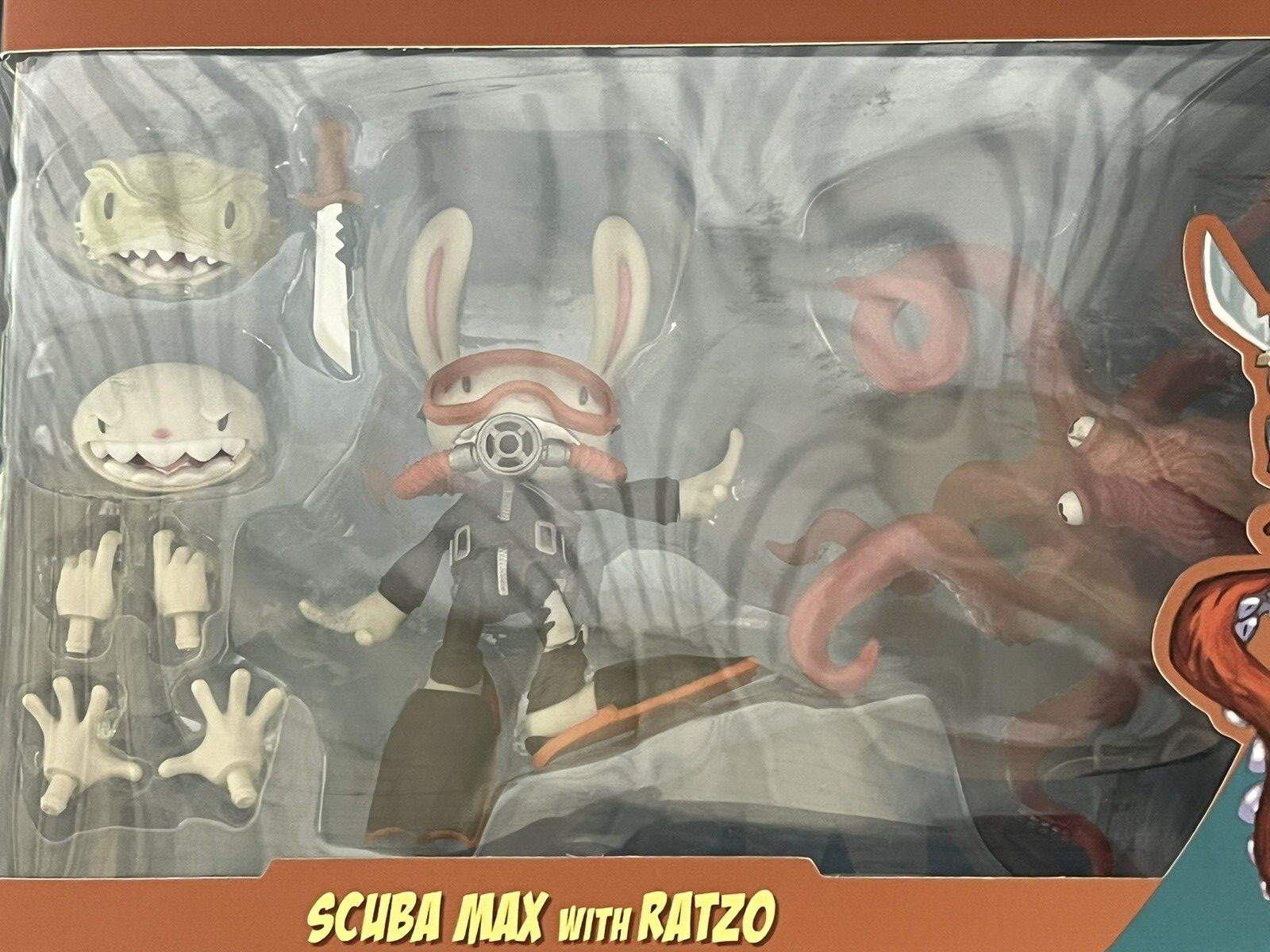 Sam & Max Series Action Figure - Wave 2 - Scuba Max & Ratzo the Octopus Ginorm..