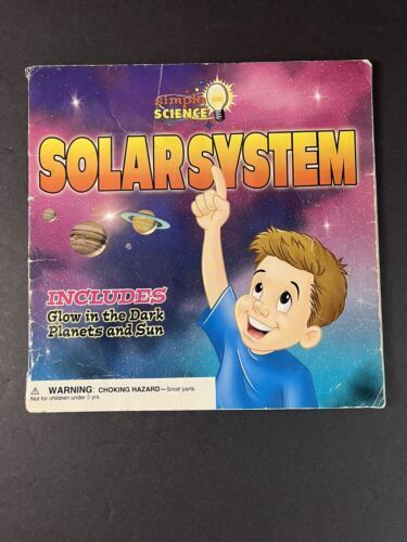 Solar System: Simple Science GLOW IN DARK planets & sun LOT OF 2 Books