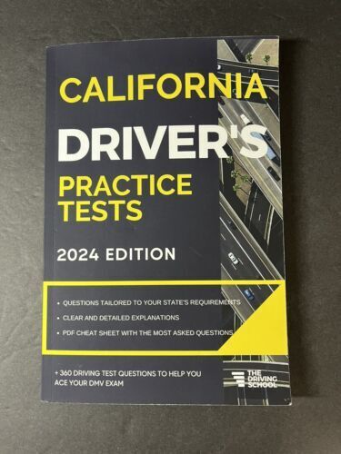 California Driver's Practice Tests by Ged Benson Paperback 2024