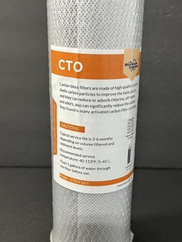 Carbon Block Water Filter Replacement CTO-F10-5