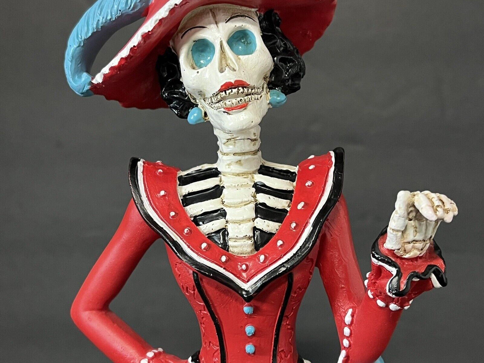 Day of the Dead Red Catrina Figurine 11 Inch 15635