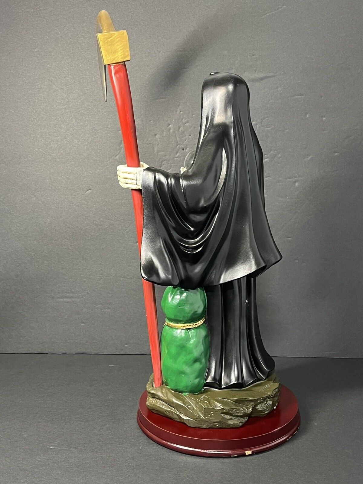 Santa Muerte Saint Death Grim Reaper Statue Figurine, 16" Black, 2008JBK-16