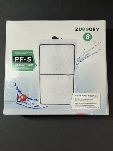 PACK OF 8 PF-S Filter Cartridge for Top Fin Silenstream