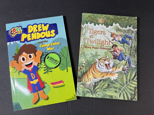 Magic Tree House #19 Tigers at Twilight lot of 2 books