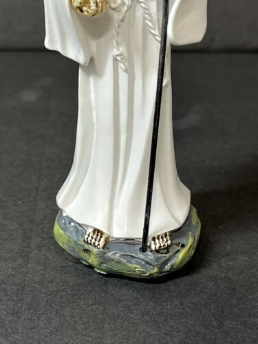 Santa Muerte 5" White Dress Holy Death Grim Reaper Skull Skeleton 2013JWT-5