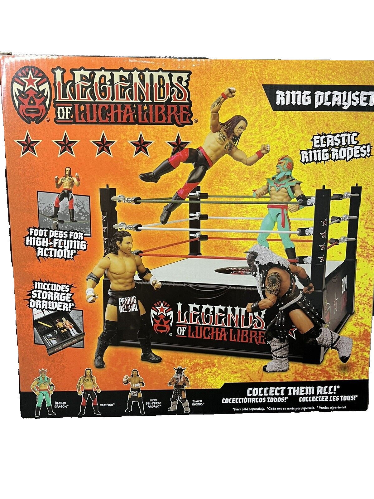 Legends of Lucha Libre Ring - Action Figure Playset..