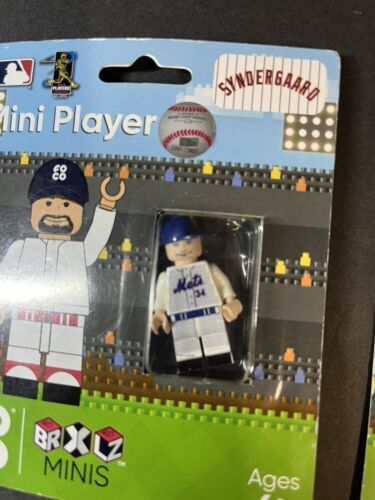 Lot 2 Foco Mini Figure Player Mets , #52, #34 Syndergaard MLB