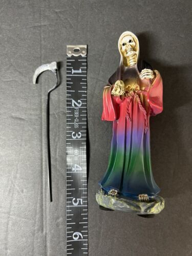 Santa Muerte 5" Dress Holy Death Grim Reaper Skull Skeleton 7 colors 2013J-