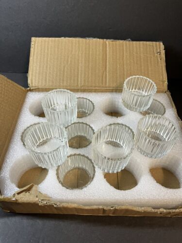 12 Pcs Tea Light Candle Holder Glass Candle Holders