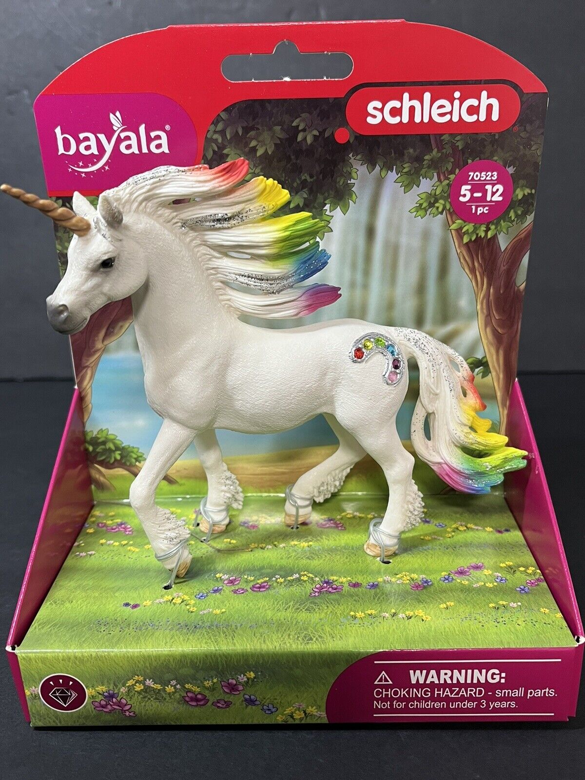 Schleich 70523 Rainbow Unicorn, Stallio