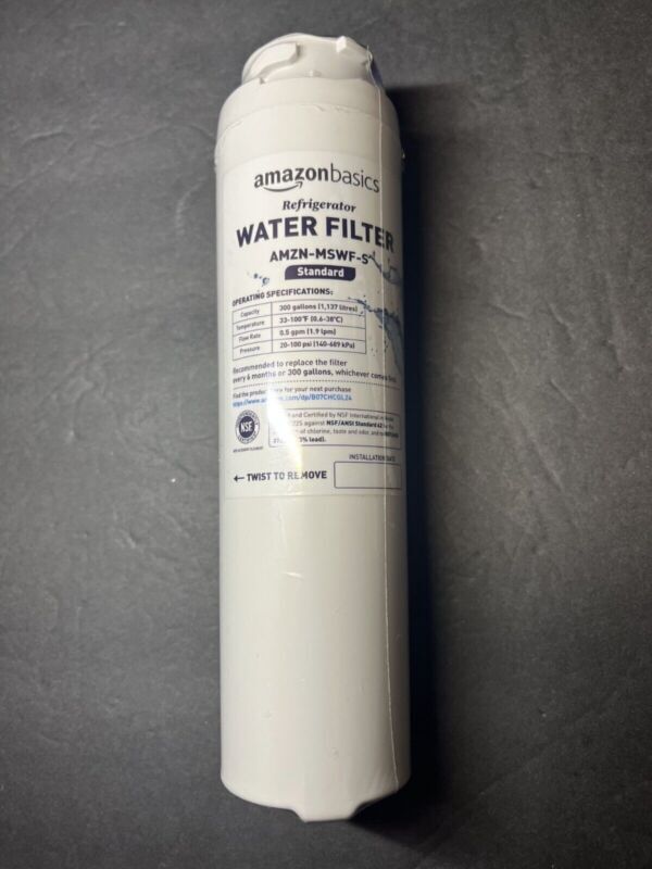 Amazon Basics Refrigerator Water Filter AMZN- MSWF- S ADVANCED FILTER