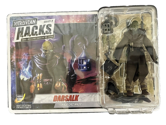 Vitruvian H.A.C.K.S. Action Figure: Darsalk - Orc Mage