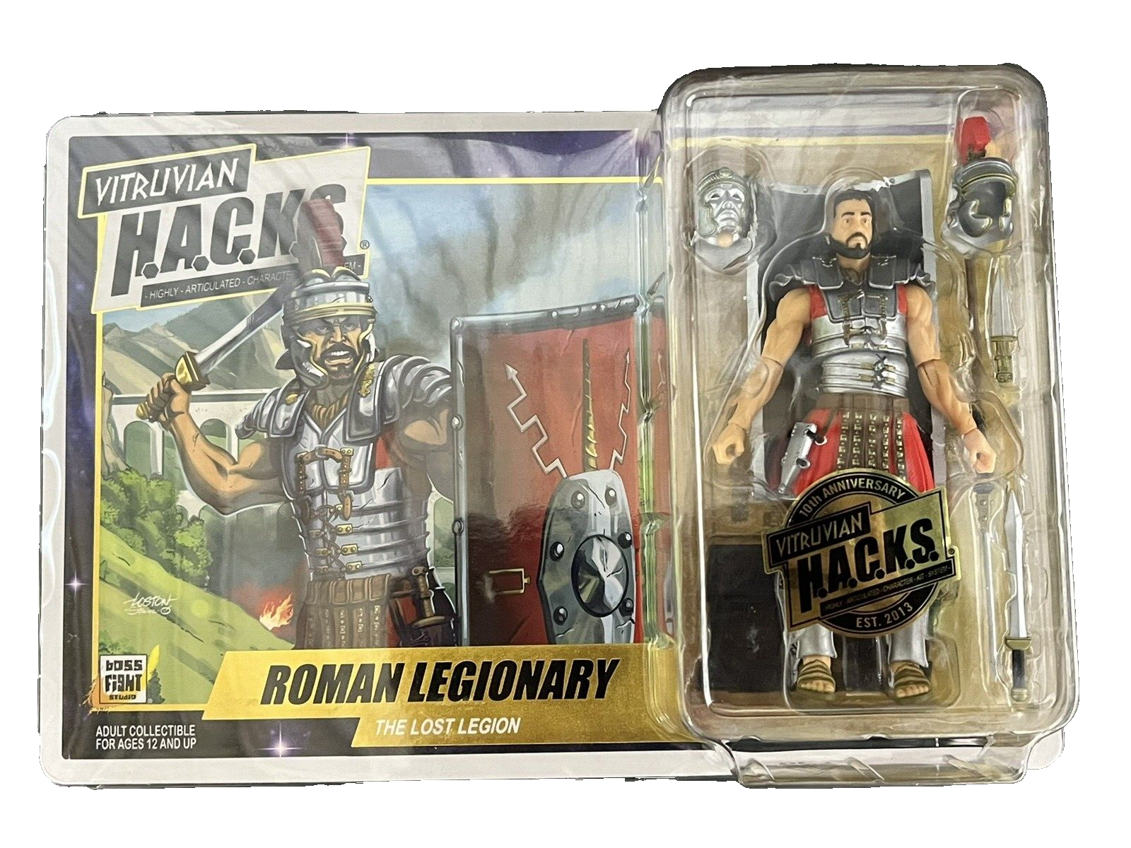 Vitruvian H.A.C.K.S. Action Figure /Roman Legionary, 10th Anniversary Edition