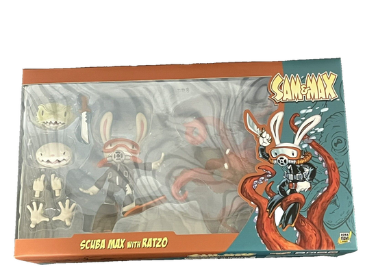 Sam & Max Series Action Figure - Wave 2 - Scuba Max & Ratzo the Octopus Ginorm..